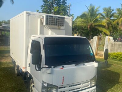 3 ton, 2010 Isuzu Elf with freezer