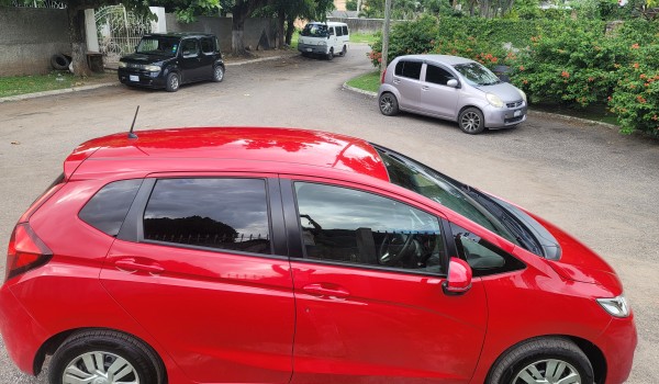 Red 2016 Honda Fit